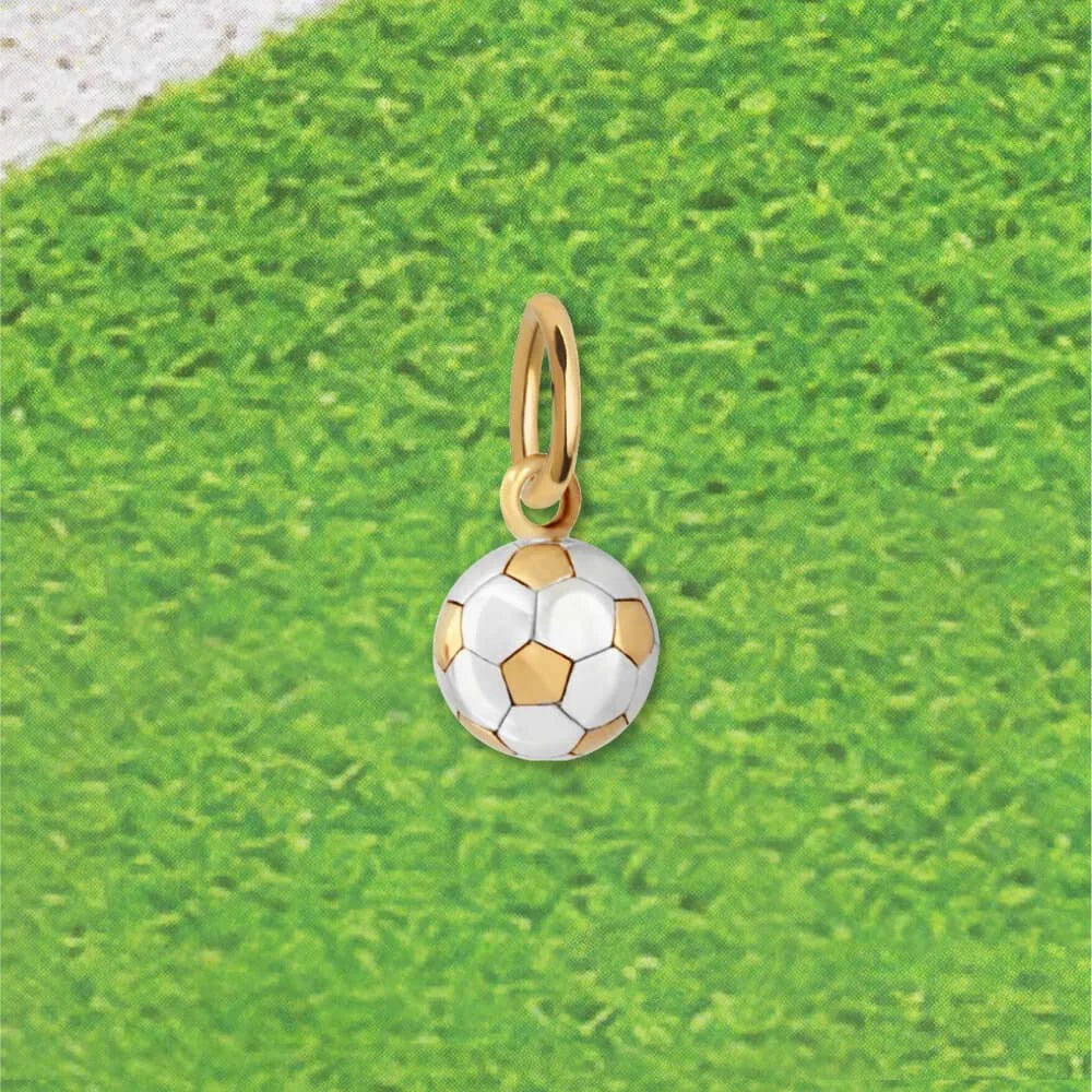 Soccer Ball Charm, Mini Gold