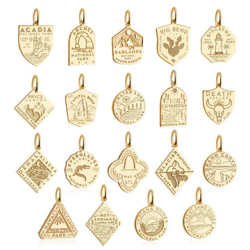 National Park Charms, Gold