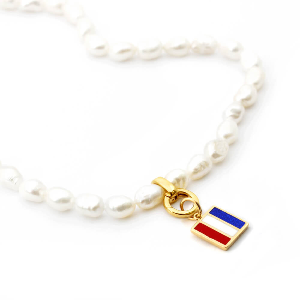 Pearl Chain Necklace, 18