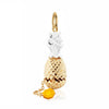 Pineapple Charm, Solid Gold Two-Tone