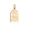 Arches National Park Charm, Gold Enamel