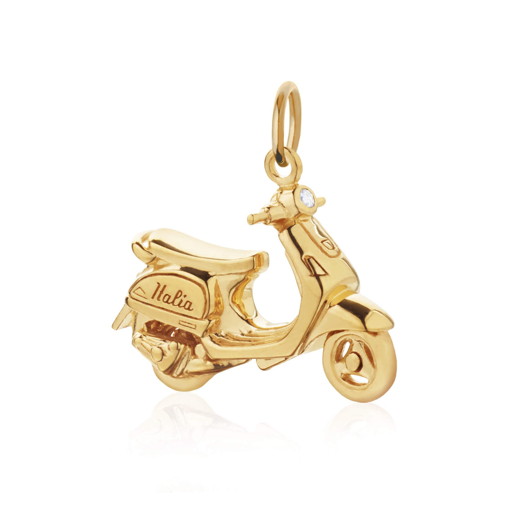Scooter Charm Italy Solid Gold