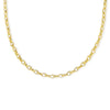 Infinity Link Charm Necklace, Slim Gold