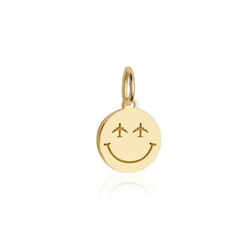 Holiday In A Box, Smiley Necklace Gold