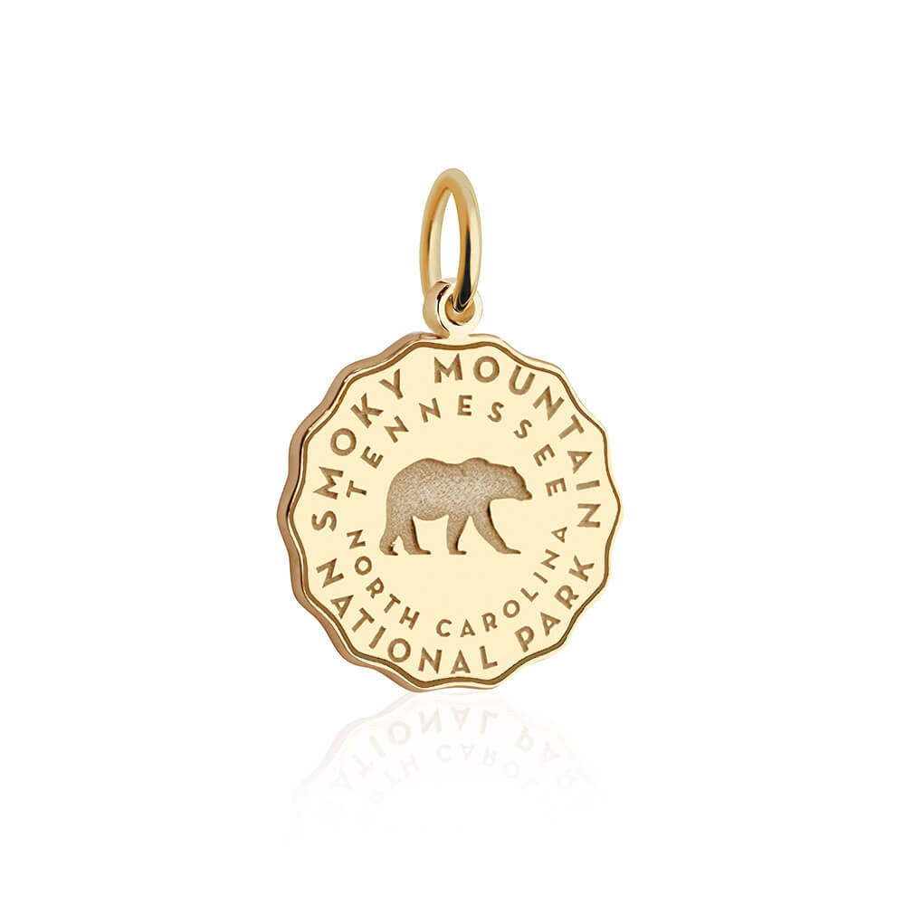 gold vermeil solid gold smoky mountain national park charm