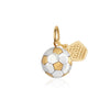 Soccer Ball Charm, Solid Gold Two-Tone