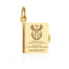 Passport Book Charm South Africa Solid Gold
