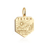 gold vermeil solid gold teton national park charm