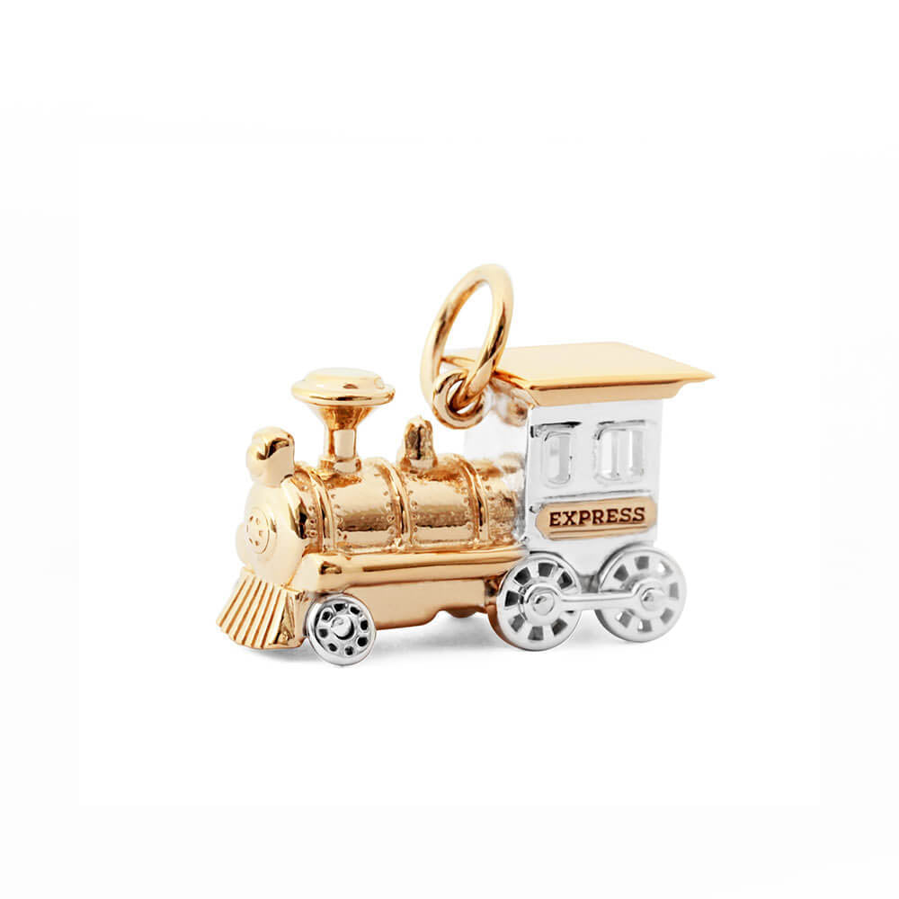 Locomotive Charm, Gold