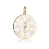 7 Wonders Of The World Spinner White Enamel, Gold