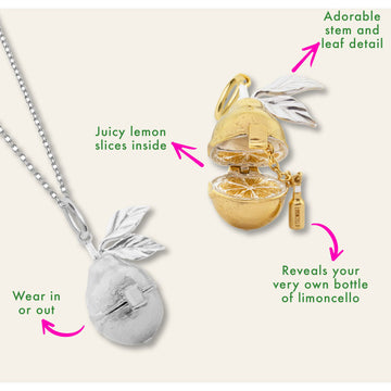Lemon Limoncello Charm Solid Gold