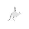 Australia Kangaroo Charm, Silver Mini
