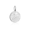 sterling silver engraved round crater lake national park charm