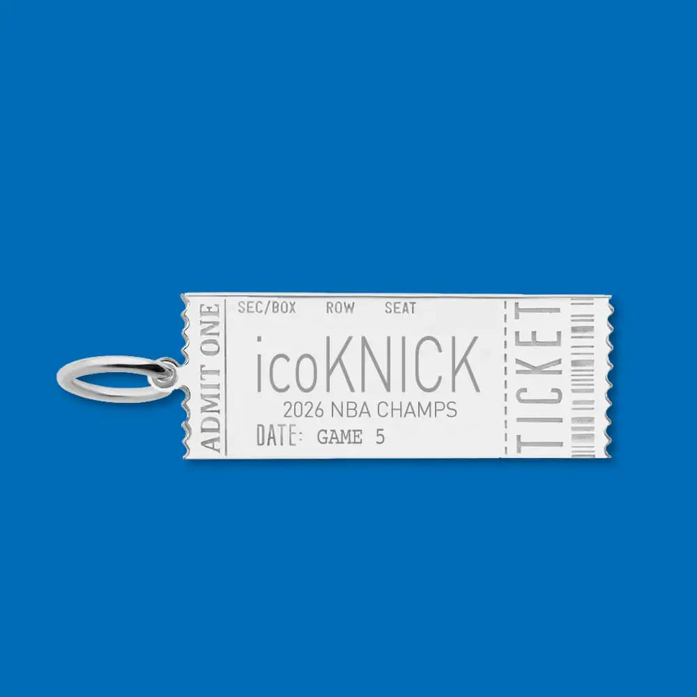 icoKNICK Event Ticket Charm Silver