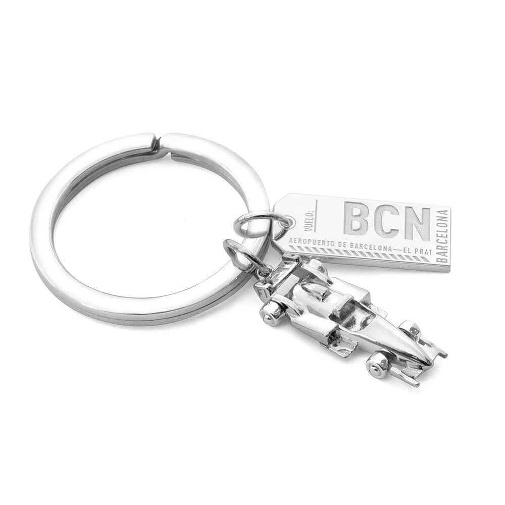 Race Car Charm, Silver