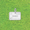 France Passport Stamp Charm Silver