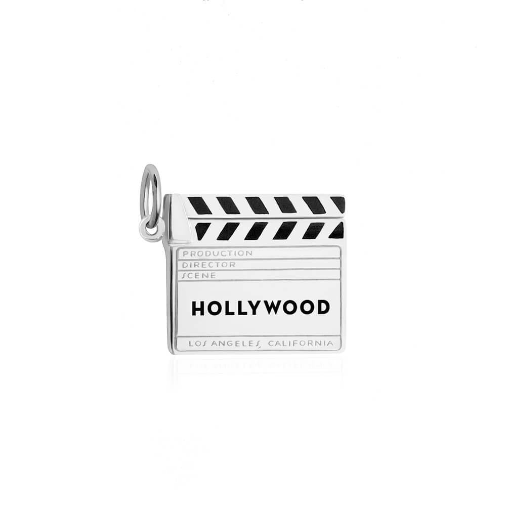 Hollywood Clapboard Charm Silver