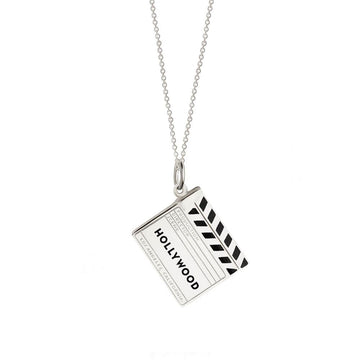 Hollywood Clapboard Charm Silver