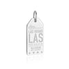 Las Vegas Luggage Tag Charm, Silver