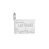Las Vegas Postcard Charm, Silver