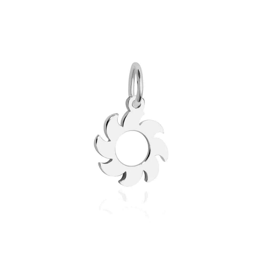 Mediterranean Sun Charm, Silver Mini