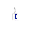 Letter A, Nautical Flag Silver Mini Charm