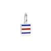 Letter C, Nautical Flag Silver Mini Charm