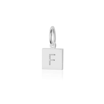 Letter F, Nautical Flag Silver Mini Charm
