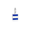Letter J, Nautical Flag Silver Mini Charm