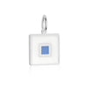 Letter S, Nautical Flag Silver Large Charm