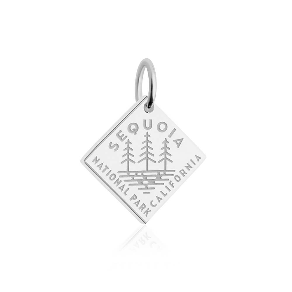 sterling silver engraved sequoia national park charm