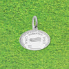 United States Passport Stamp Charm Silver