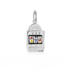 Las Vegas Slot Machine Charm, Silver