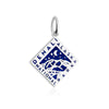 Denali National Park Charm, Silver Enamel
