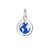 Spinning Globe Charm Silver Small