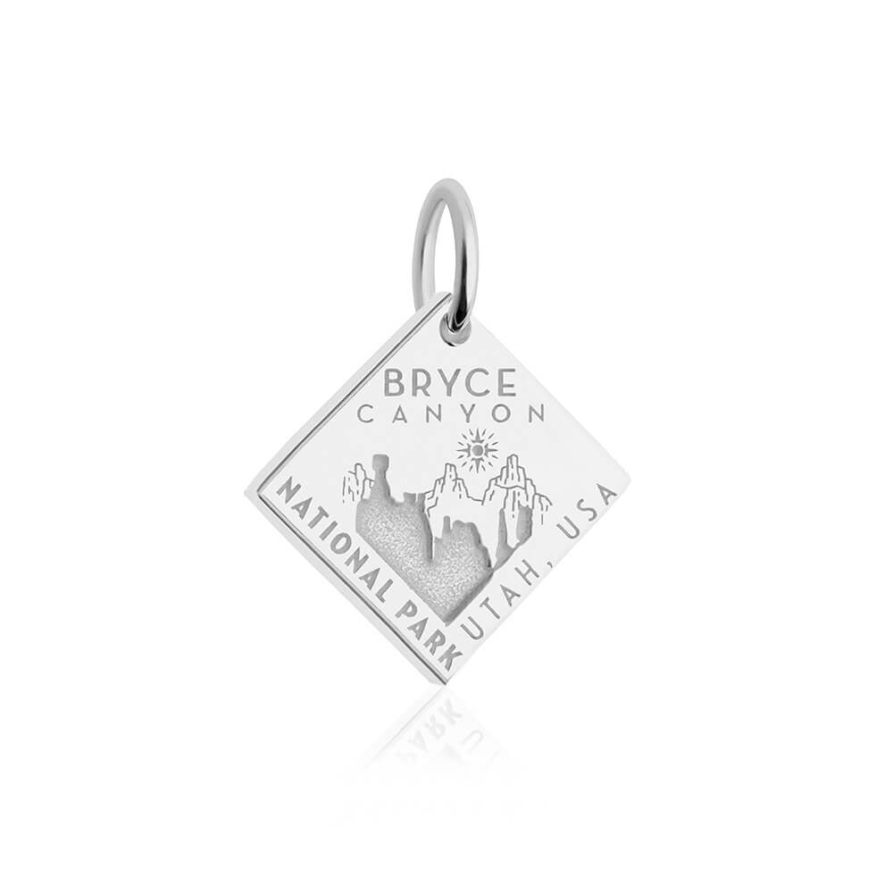 sterling silver engraved bryce canyon national park utah charm