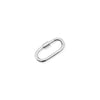 Charm Holder, Large Silver Carabiner