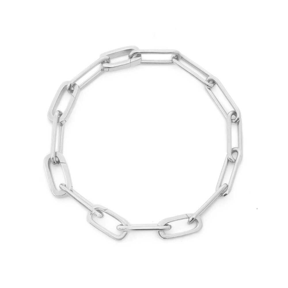 The Half Clip Charm Bracelet, Silver – JET SET CANDY