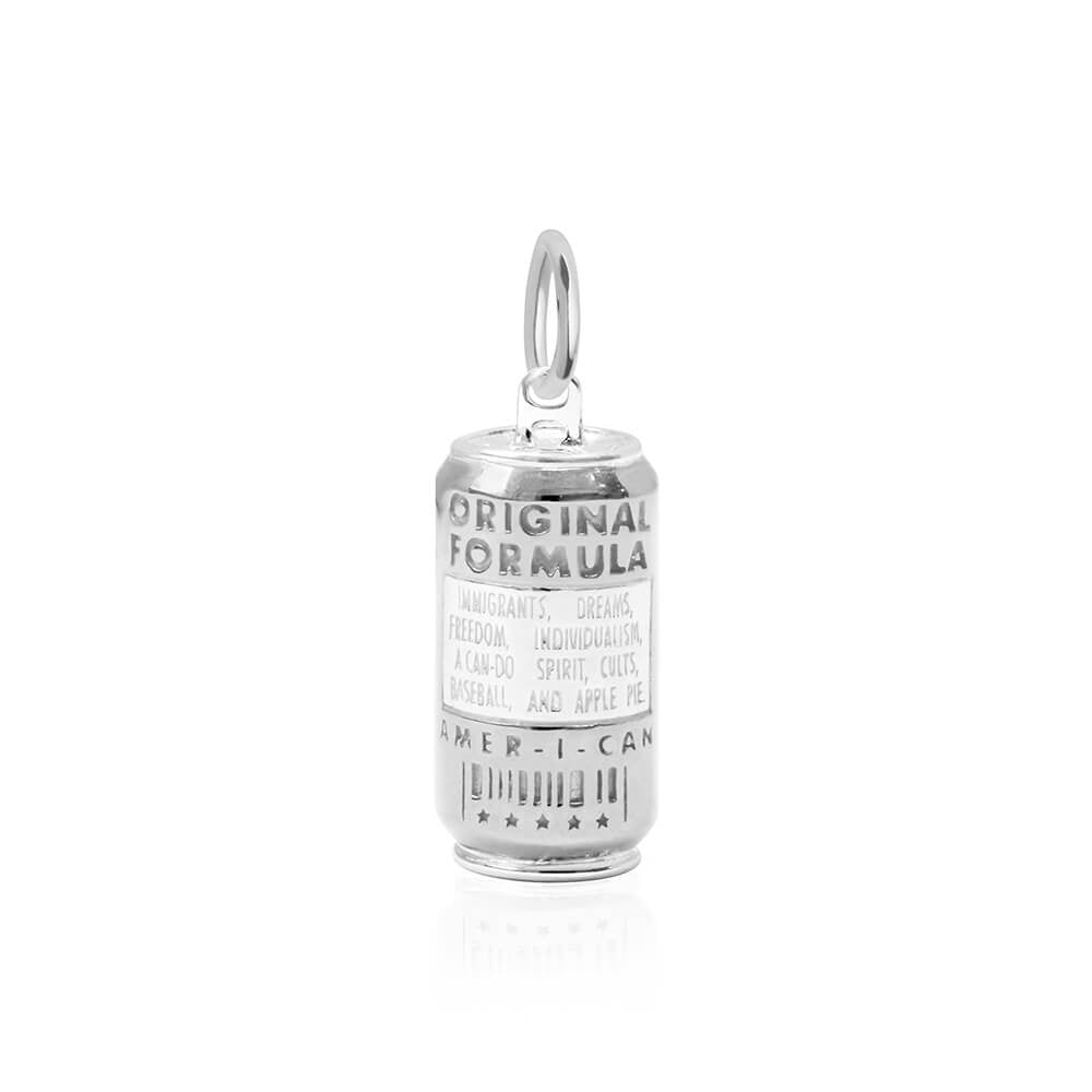 Amer-I-can Soda Charm Silver