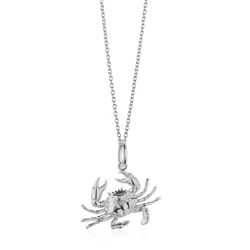 Crab Charm Silver