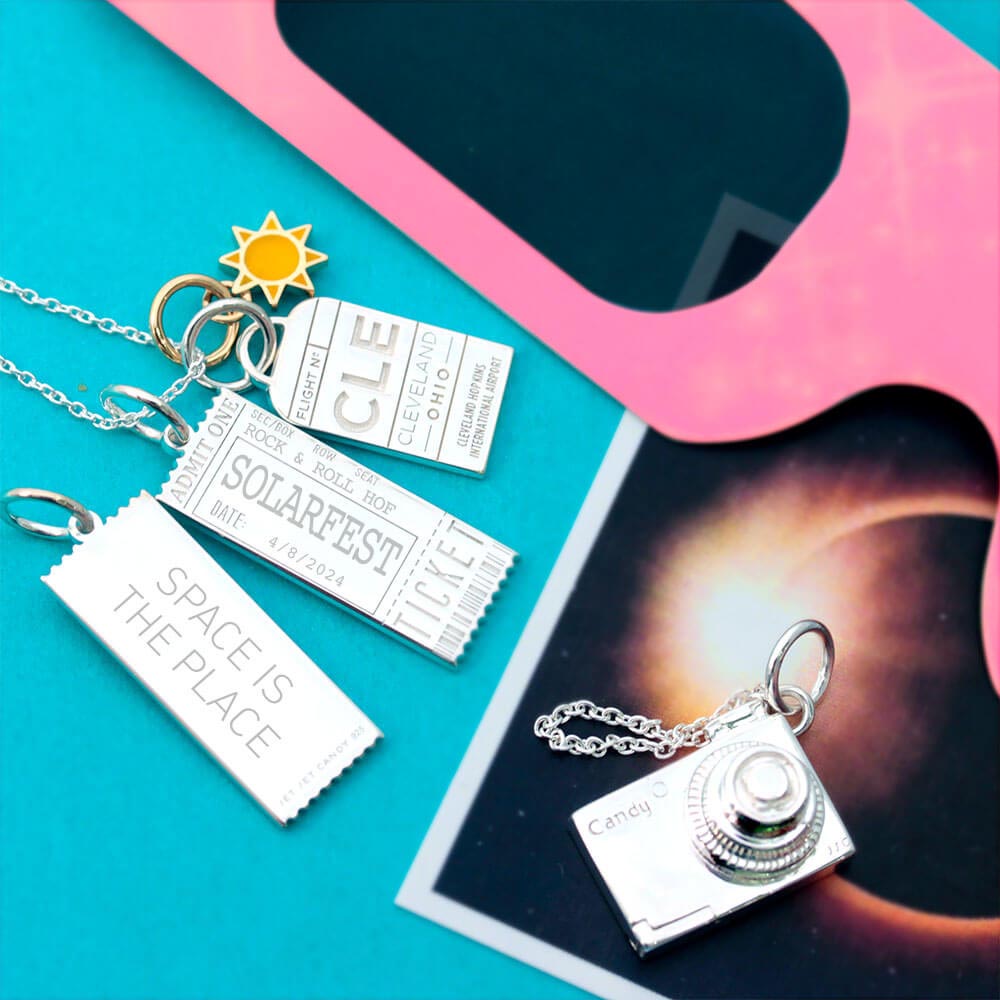 Sun Charm Solid Gold Mini