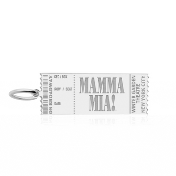 MAMMA MIA! X Jet Set Candy Customizable Broadway Charm, Silver