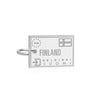 Finland Passport Stamp Charm Silver