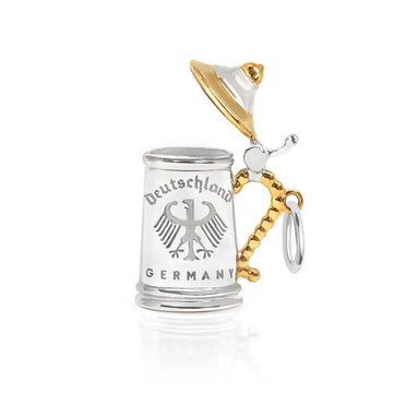 Beer Stein Charm Germany Silver