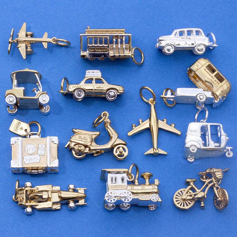 Locomotive Charm, Gold