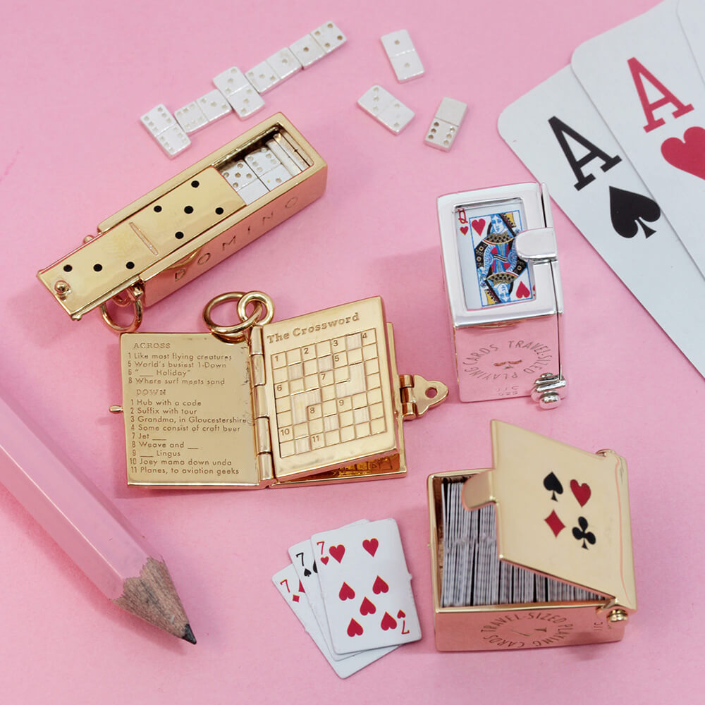 Puzzle Charm | Travel Game Charm | 14K Solid Gold – JET SET CANDY