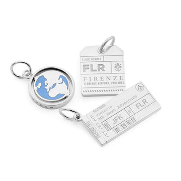 3 Charm Grad Set, Silver