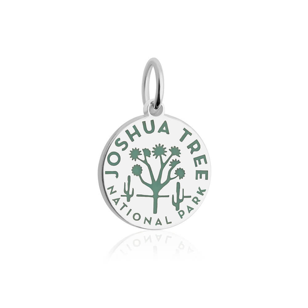 sterling silver green enamel joshua tree national park charm