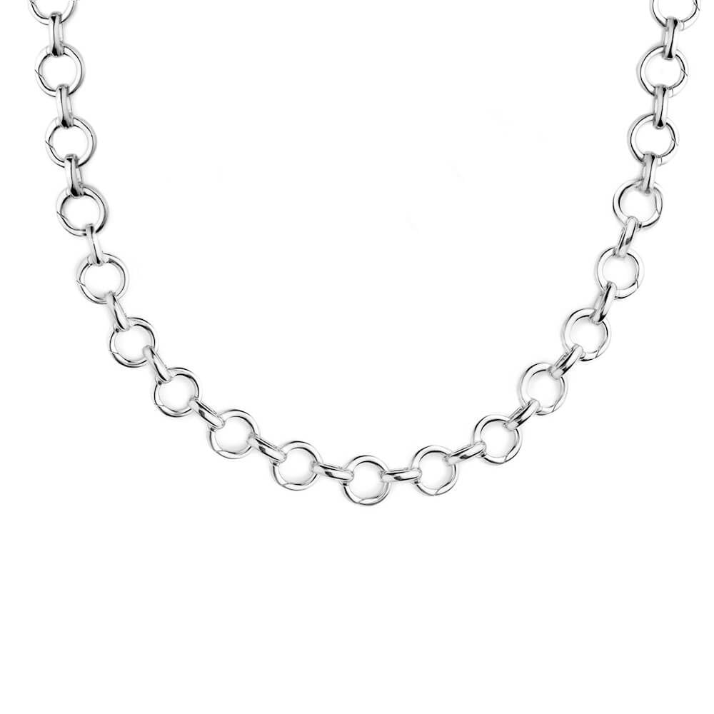 Infinity Link Charm Necklace Sterling Silver Charm Necklace