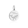 sterling silver engraved kenai fjords national park round charm